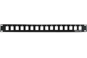 InstallerParts 1U 19" 16Port Blank Panel for Keystone Jack