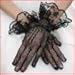 Towallmark Women's Wrist Length Spandex and Lace Fishnet Gloves