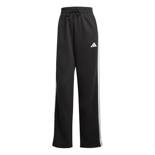 adidas - Essentials 3-Stripes Open Hem Fleece Pants, Women's Trousers