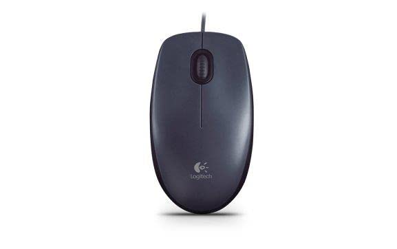 Logitech M90 Maus mit Kabel, 1000 DPI Sensor, USB-Anschluss, 3 Tasten, Für Links und Rechtshänder, PC/Mac - Schwarz 3