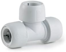 Hep2O HD10/28W Equal Tee 28mm White - Push-fit equal tee for Hep2O pipe - BS EN 7291 parts 1 and 2, WRAS approved - Hot and cold flexible push-fit plumbing system - 50 year industry leading guarantee