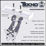 TEKNO R/C TKR1009TM Adjustable Wing Mount T-Maxx TKRC1010