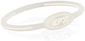 EFX Silicone Oval Wristband (7 inch, Translucent/White)