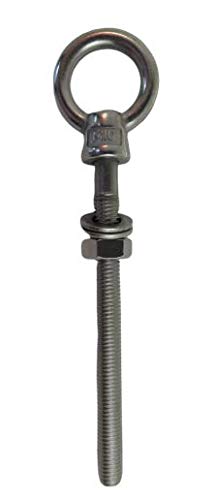 Stainless Steel 316 (Shape Type 307) M10 Lifting Eye Bolt 10mm x 120mm Marine Grade