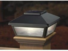 Deckorators Maine Ornamental Solar LED Post Cap with Cedar Skirt (Deckorators SC14)