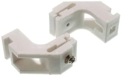 ONESTOPDIY.COM 3 X CURTAIN RAIL GLIDE TRACK BRACKET TO FIT DRAPE SILVER WHITE (pack of 5)