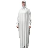 FPOVFPO Women's 2-Piece Muslim Abaya Prayer Dress With Hijab - Full Length Maxi Kaftan For Ramadan & Islamic Events (Purple, One Size) - View #9