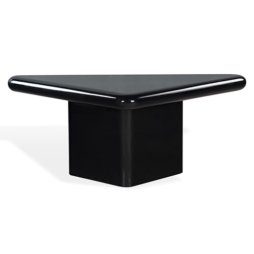 SAFAVIEH Couture Collection - Bellalynn Black Concrete Coffee Table, 25" Triang…