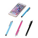 BlastCase Stylus Universal Touch Screen Pen for iPad 2, iPod, iPhone 4/4s/3GS/5/5s/6, Pack of 3 - Non-Retail Packaging - Multi - Thumbnail 6