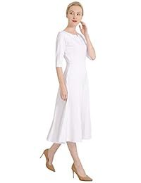 Marycrafts - Vestido para mujer, ajuste flare