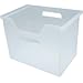 IRIS USA OTFB-L Clear 4PK IRIS Large Desktop File Box