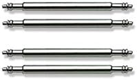 Strapped For Time - Double Flange 1.8mm Spring Bar Pins for Watch Band - SET OF (4) 16mm PINS (2 pair)