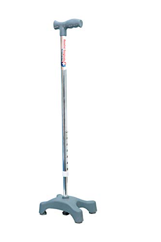 Kaashvi four Leg Quadripod Height Adjustable Walking Stick