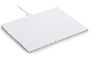 YUEHISY Wired Trackpad, Multi Gesture Touchpad with Physical Buttons, Slim Aluminum Design, Anti Slip Pads, Plug and Play, fo