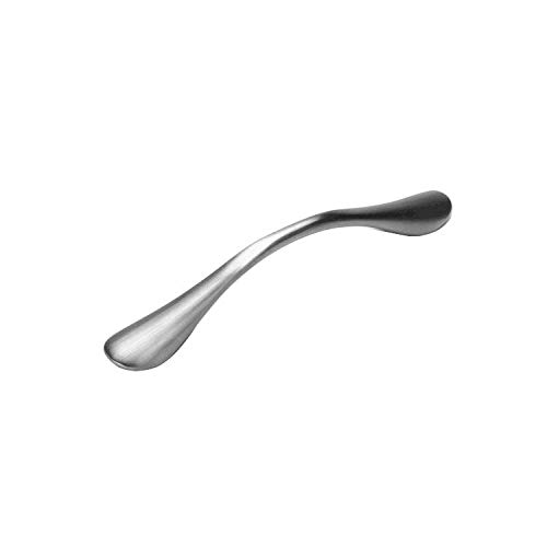 VIBORG (4 Pieces Solid SUS304 Stainless Steel Casting Modern Kitchen Cabinet Cupboard Door Handles Pull Wardrobe Dresser Drawer Handle Pulls Nickel Brushed SV210 (Hole-to-Hole: 96mm)