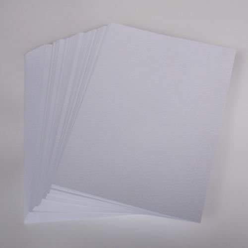 Hammered White 5" x 7" Postcard Card Stock x50 Sheets Per Pack
