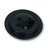 2-Hole Black Plastic Mini Flag Base for 4" X 6" Desk Table Top Flag (12 Pack)