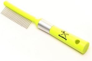 Loveable Dog Primpin Professional Finishing Comb / New Arrival 2016/ Pet Grooming Deshedding Tool / Pet Grooming Tools &amp; Pet Grooming Comb For Small, Medium &amp; Large, Short to Long Hair Dog &amp; Cats - Best Selling Deshedder Comb (Yellow/Green, Primpin Comb)