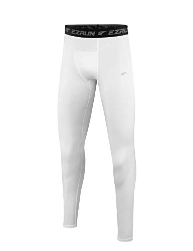 image for EZRUN Youth Boys' Leggings Thermal Base Layer Sports Soccer Tights Fle