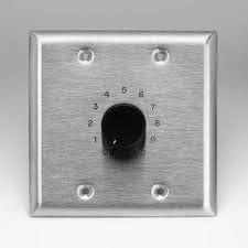 150LVCS 150W Stereo Volume Controls for 70/100V Speaker Lines, 3dB / 33dB