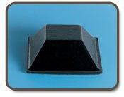 Small Parts Company SPCBS-19 Self-Adhesive Rubber Feet, Black, 0.81