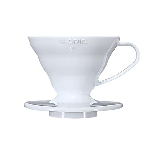 HARIO (ハリオ) V60 01 透過 コーヒードリッパー ホワイト コーヒードリップ 1~2杯用 VDR-01-W