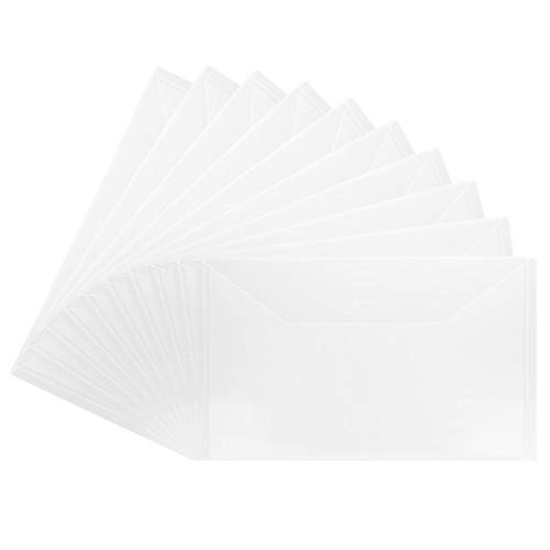 5.9 x 9.9 inch Large Stamps and Cutting Dies Storage Packets Resealable Clear Plastic Seal Bags Storage Case for Cutting Dies Stencil Stamp Crafts for DIY Scrapbooking Paper Card Craft Cutting Dies