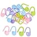 CJESLNA Pack of 50pcs Small Size Random Color Lock Plastic Ring Markers for Knitting 50pcs Knitting Crochet Locking Stitch Markers