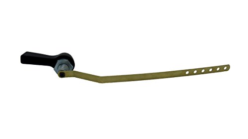 ELBA Universal 10" Offset Toilet Tank Flush Trip Lever Handle Replacement With Metal Nut In Oil Rubbed Bronze Finish, Fits Most Toilets, Quick Installation With 6 Pre-drilled Holes On The Arm, (Flat A