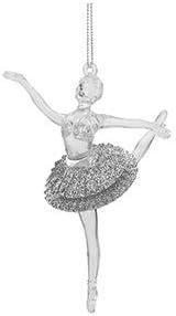 Decorazioni Natalizie Ballerine.Toyland Set Di 2 Ballerine In Plastica Glitterata 15 Cm Argento Decorazione Stagionale Ornamento Per Albero Di Natale Amazon It Casa E Cucina
