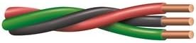 Cut to Length 10-2/12-2/14-2 Wire W/Ground (RED, Green, Black) Twisted Submersible Water Well Pump Cable Wire 600V Copper Cut in 10ft Continuous increments: You Pick Quantity! (100', 10-2)