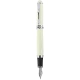 Sipliv 750 Executive Fountain Pen 18KGP Smooth Medium Nib - White