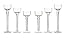 P&R Bedding Long-stem Glass Tealight Candle Holders Set 3 Sizes Per Order clear