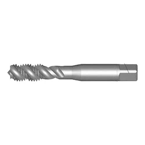 Dormer E621M6 Series E621 HSS 40° Spiral Flute Machine Tap for Helicoil Insert, Bright Finish, M6 x 1.00mm x 72mm