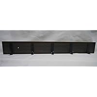 Wall Hook and Wall Hanger 5 Single Metal Hook Wall Rack Coat Hanger Bathroom Towel Hanger (Dark Brown)