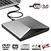 KILINEO External CD/DVD Drive ,USB 3.0 DVD +/-RW Superdrive CD Burner with High Speed Data Transfer Compatible for Macbook Laptop Desktop PC Windows10 /8/7 /XP Linux Mac OS (Silver) primary
