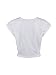 Women's Cotton White Summer Tie Front Short Sleeve Round Neck Crop Top, X-Large