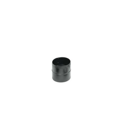 Chimney 73685 6 in. 24-ga Snap-Lock Black Stovepipe Slip Connector