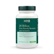 Holland & Barrett Live Friendly Bacteria 20 Billion 60 Capsules