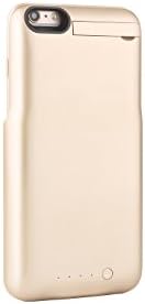 Nucharger 4000mAh Sleek External Battery Case For iPhone 7 Plus / 6 and 6s Plus Compatible Power Bank with LED indicator, free tempered glass and Ring Holder (Gold)