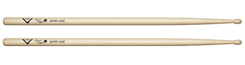 Vater VSMSJW Wood Tip Sugar Maple Super Jazz Drum Sticks, Pair
