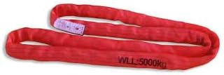 4 Ft. Red Polyester Roundsling 13,200lb Vertical Load Limit Round Sling