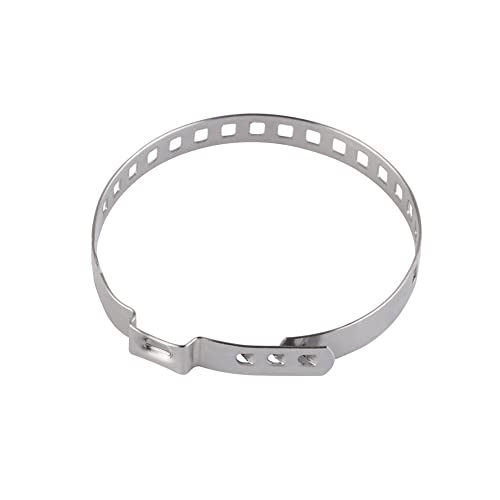 10 Pcs Car Stainless Steel Crimp Clamps - CV Joint Starter Clamps - Large/Small Kits with Universal Adjustable Shaft