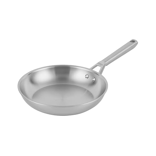 Ninja EverClad Stainless Steel 24cm Frying Pan, Suitable for All hob Types Including Induction, Oven Safe to 300°C, Full Induction Base, C90024EUI