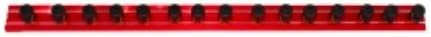 Vim Products 12" Red Magrail TL, Magnetic Socket and Tool Organizer (VIMMR12R15B) Category: Socket Holders