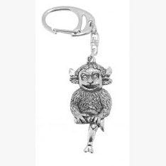Fine Quality English Pewter Lincoln Imp Keyring, Lovely Gift Idea