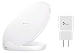 Samsung Qi Certified Fast Charge Wireless Charging Stand W/ AFC Wall Charger White