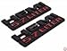 2PCs zorratin HEMI Matte Black wih red 5.7 LITER Chrome 3D Side Pillar Door Fender Trunk Emblem Badge Plate Decal with Sticker Set for Dodge Charger Ram 1500 Challenger Jeep Grand Cherokee