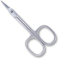 CREDO Cuticle Scissors 8 cm with Tower Tip Matt Chrome