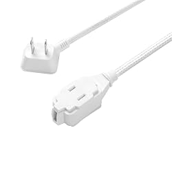 Globe Electric 22811 9ft Fabric Extension Cord, 3